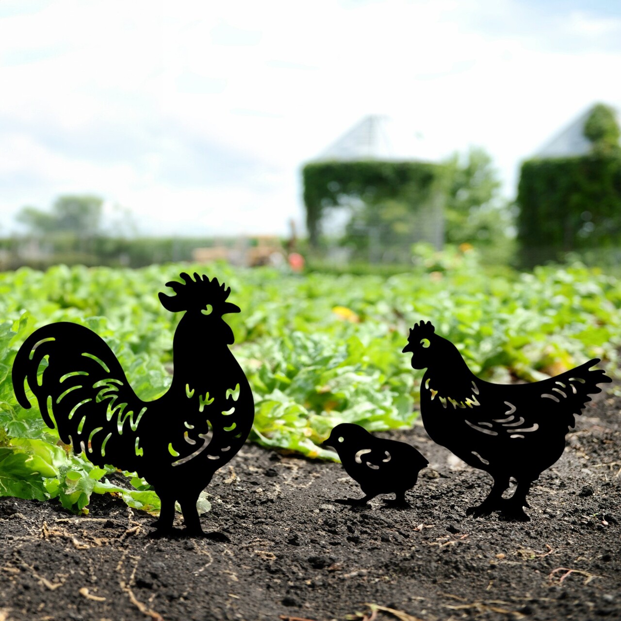 Obiect decorativ de grădină, Fam 04, Negru - imagine 7